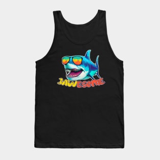 Jawsome! | Funny Shark Awesome Art Tank Top